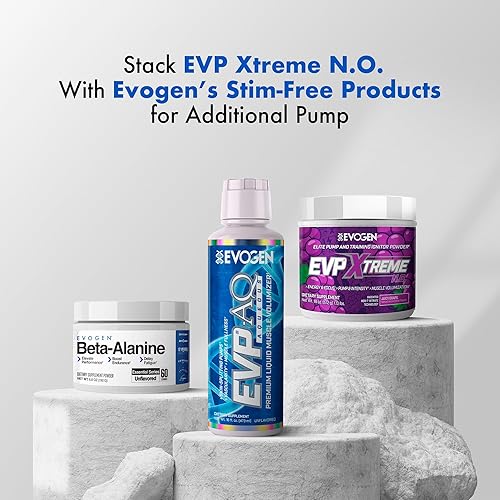 Miniatura 29 de Evogen EVP Xtreme NO - Polvo de preentrenamiento para hombres y mujeres Preentrenamiento sin azúcar con beta alanina, creatina y cafeína
