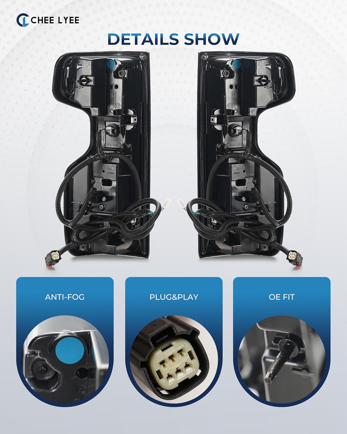 Upgrade 1 Pair Black Tail Lights Assembly Compatible with 2019-2026 Silverado 1500 WT/CUSTOM/CUSTOM TRAILBOSS/RST/LT TRAILBOSS 2020-2023 Silverado 2500HD/3500HD WT/LT 84752979 84752978