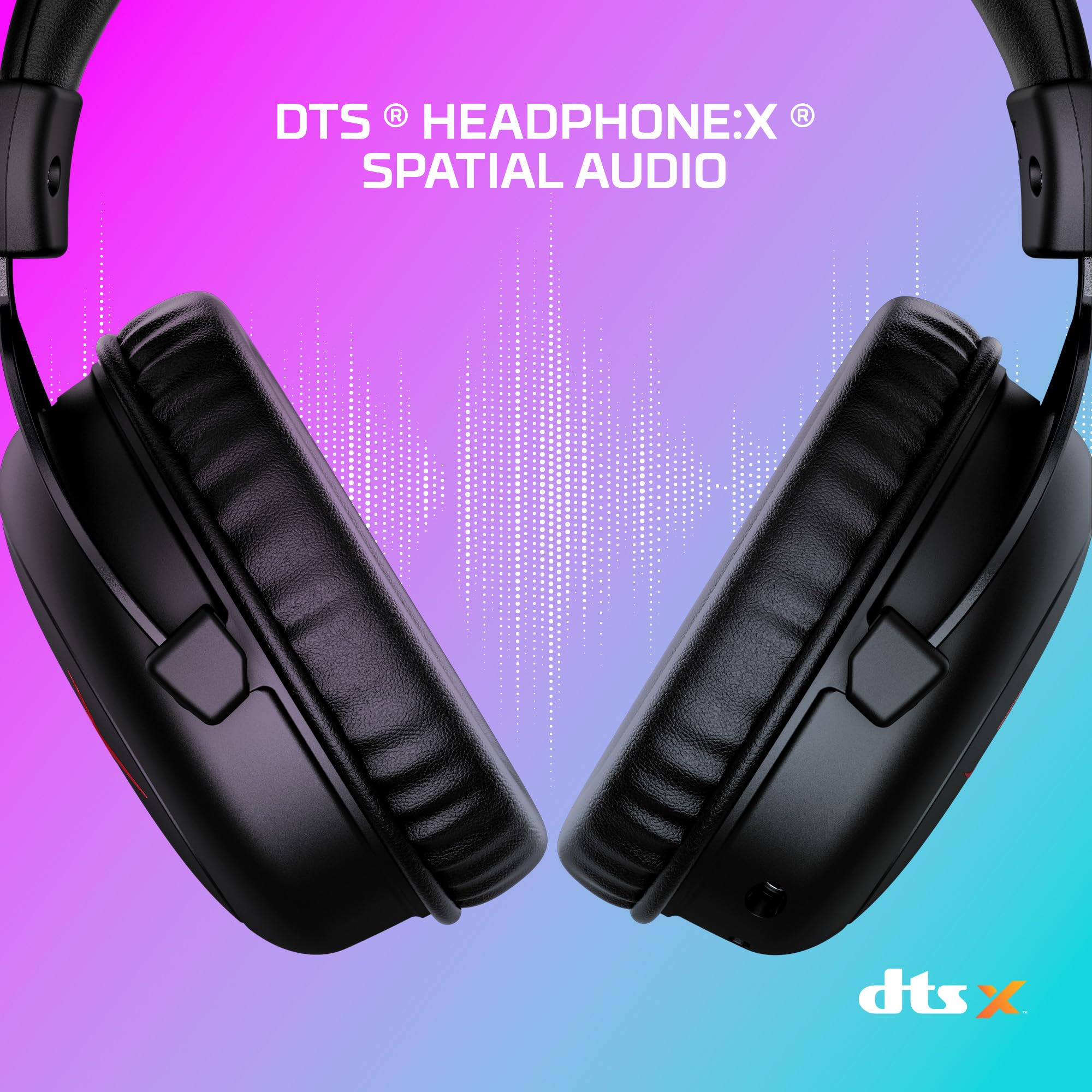 HyperX Cloud II Core Wireless Gaming-Headset, 2,4 GHz, 80 Stunden Akkulaufzeit, DTS Headphone Surround Sound, 53-mm-Treiber, Abnehmbares Mikrofon mit Geräuschunterdrückung, PC-kompatibel, Schwarz