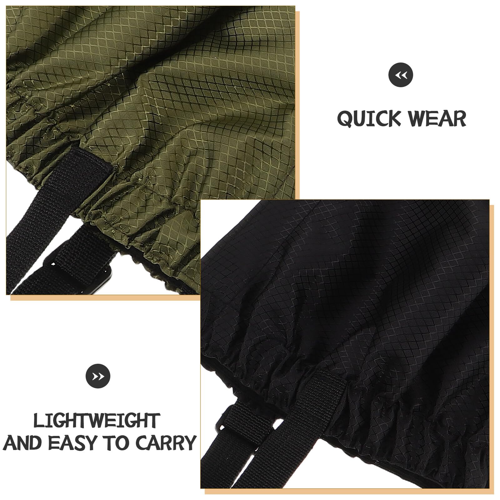 MAGICLULU 2 Paia Ghette da Trekking Impermeabili in Oxford Resistenti Neve e Fango Regolabili con Strap per Uomo e Donna Copertura Completa per Escursionismo Trail Running e Alpinismo