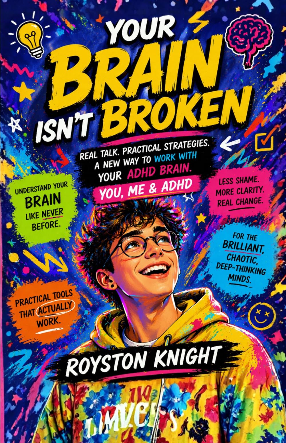 YOUR BRAIN ISN'T BROKEN: You, Me & ADHD. Real Talk. Practical Strategies. A New Way to Work with Your ADHD Brain.
