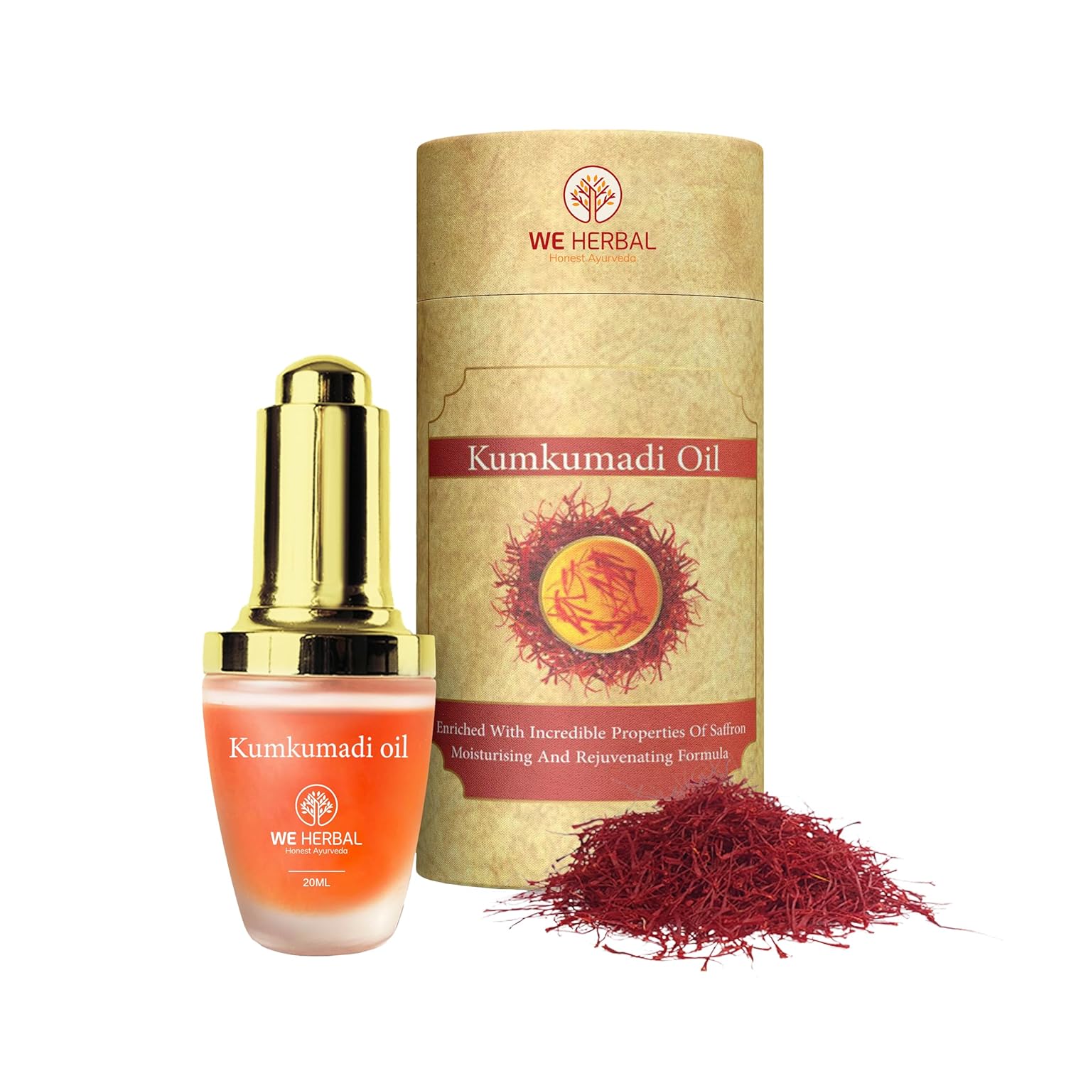 WE HERBAL 100 natural kumkumadi oil Facial Oil for Glowing Skin No