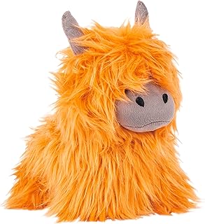 Paoletti Highland Cow Faux Fur Novelty Doorstop
