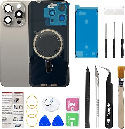 Vista 99 de Reemplazo de cristal trasero OEM para iPhone Xs Max 6.5 pulgadas con kit de herramientas de reparación profesional (gris espacial)