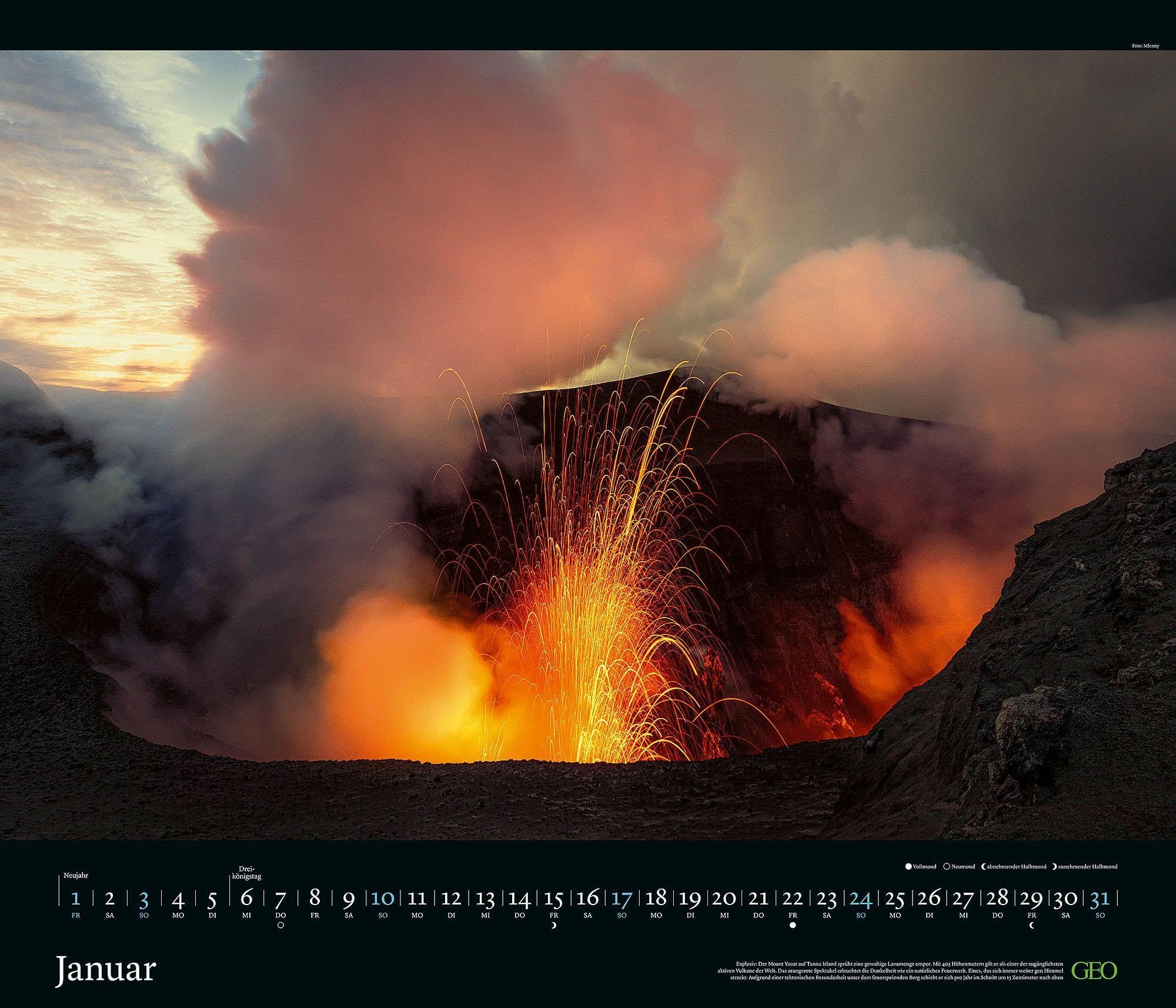 GEO Edition: Kräfte der Natur 2027: Wandkalender 70x60 cm mit 12 Naturfotografien, deutschem Kalendarium, Spiralbindung und Postkarten | Wandkalender 70x60 cm mit 12 Naturfotografien, deutschem Kalendarium, Spiralbindung und Postkarten