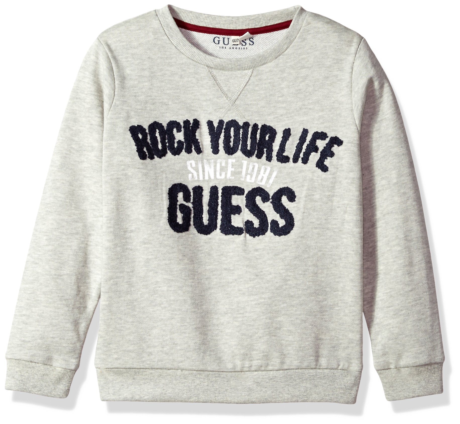 Sweat Guess garçon gris chaud et résistant pour l'école - 2