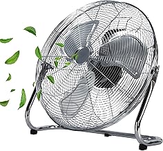 Floor fan | Diameter 46 cm | 102 m3/min air flow | 1,350 rpm | 3 speed settings | power wind machine | air cooler | floor …