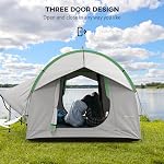 Outsunny SUV Tent, 2000mm Waterproof Car Tent with 3 Doors and Mesh Window, for 5-6 Person Camping Outdoor Travel
