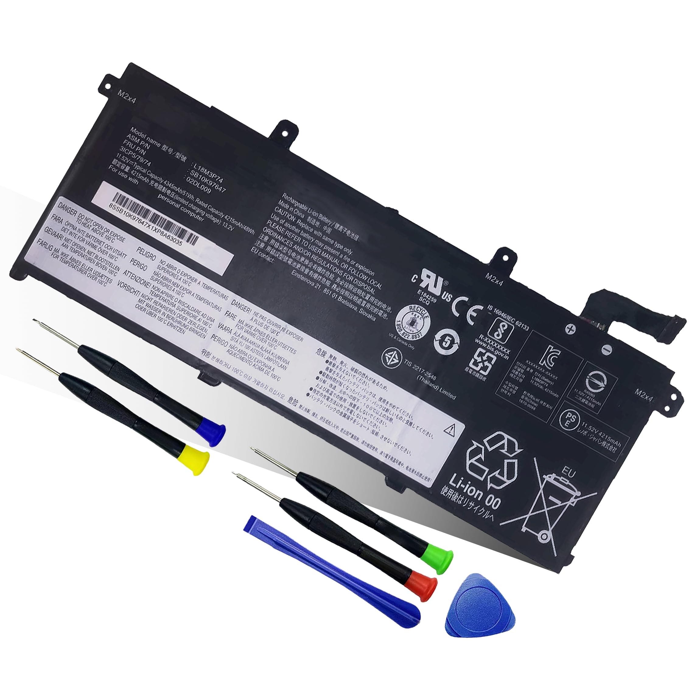 Amazon.com: bossfulton 51Wh L18M3P74 L18L3P73 Battery for Lenovo