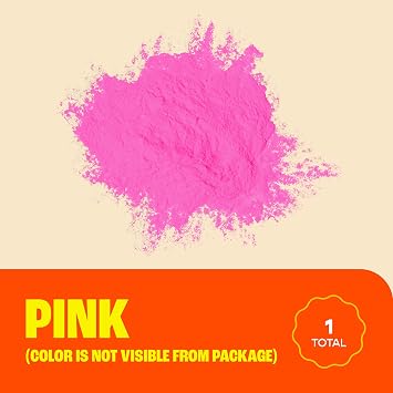 Chameleon Colors Pink Gender Reveal Powder Smoke, Blackout Bags, 70g, 10 Pack