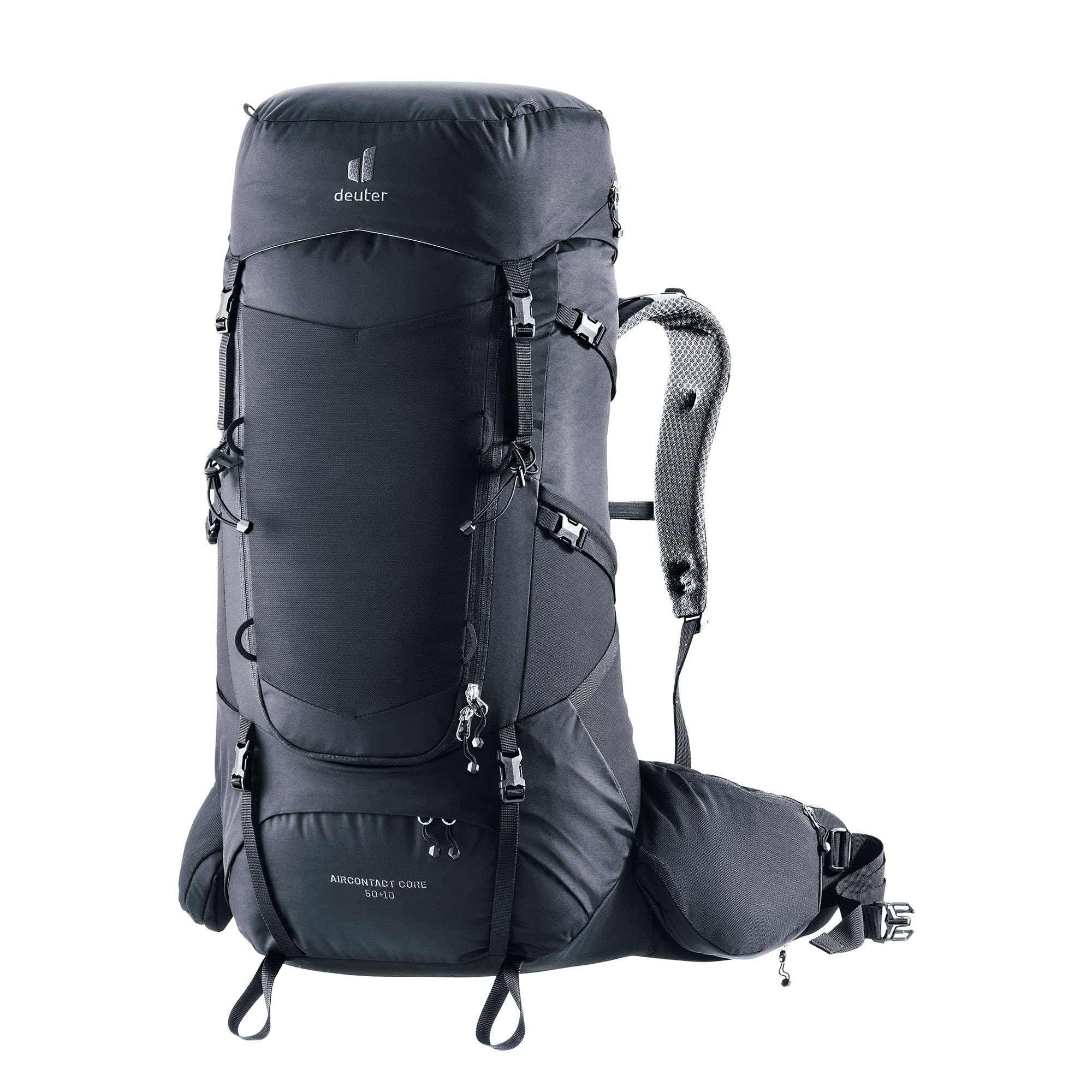 Aircontact Core 50+ 10L, Technical Multi-Day Hike Backpacking Pack - Black