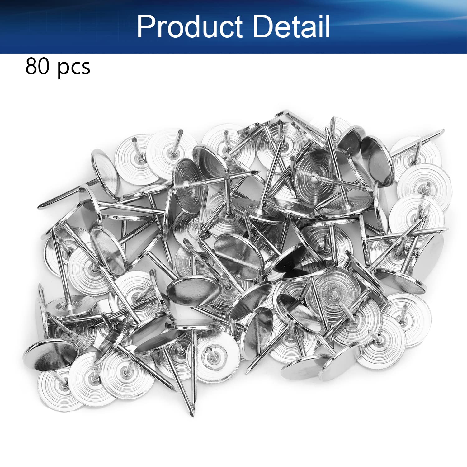 50 Pcs Bronze Upholstery Nails 18mm - Square Head Decorative Tacks For Furniture, DIY Crafts & Decor - View #3