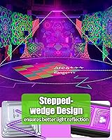 Vista 3 de Barra de Luz Negra LED de 42W, Barra de Luz Negra con Cable de 6 pies+Enchufe+Interruptor, Luces Negras para Fiesta Fluorescente, Póster