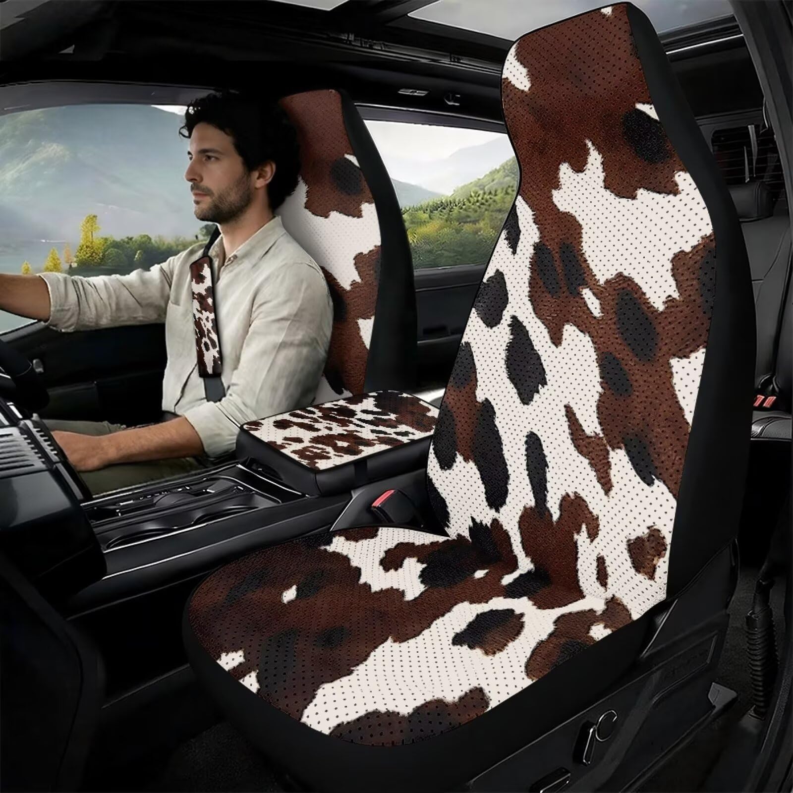 Housse de sieges auto vache brune durable pour utilitaire et camion - 2