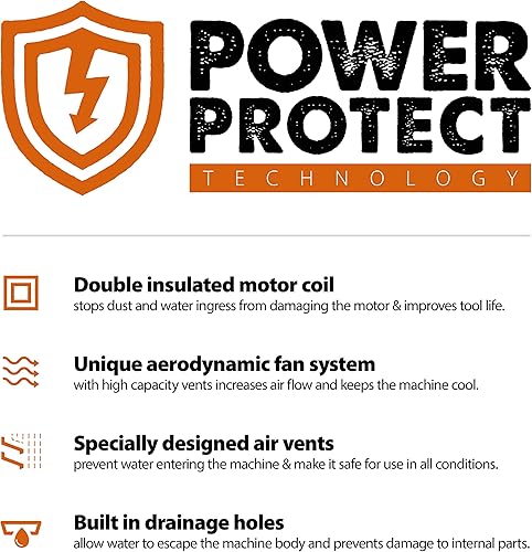 Miniatura 8 de Evolution R230DCT - Sierra de hormigón de 9 pulgadas (circular, amoladora angular, sierra cortada) - Motor de 15 A, sin gas - Corte de 3-1/2