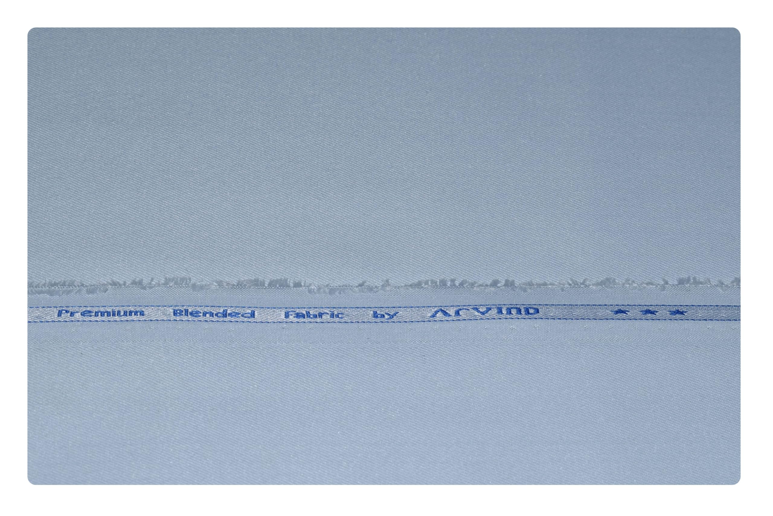 Men's Poly Blend Solid Unstitched Shirt or Kurta Fabric (VH29N7, Free Size)