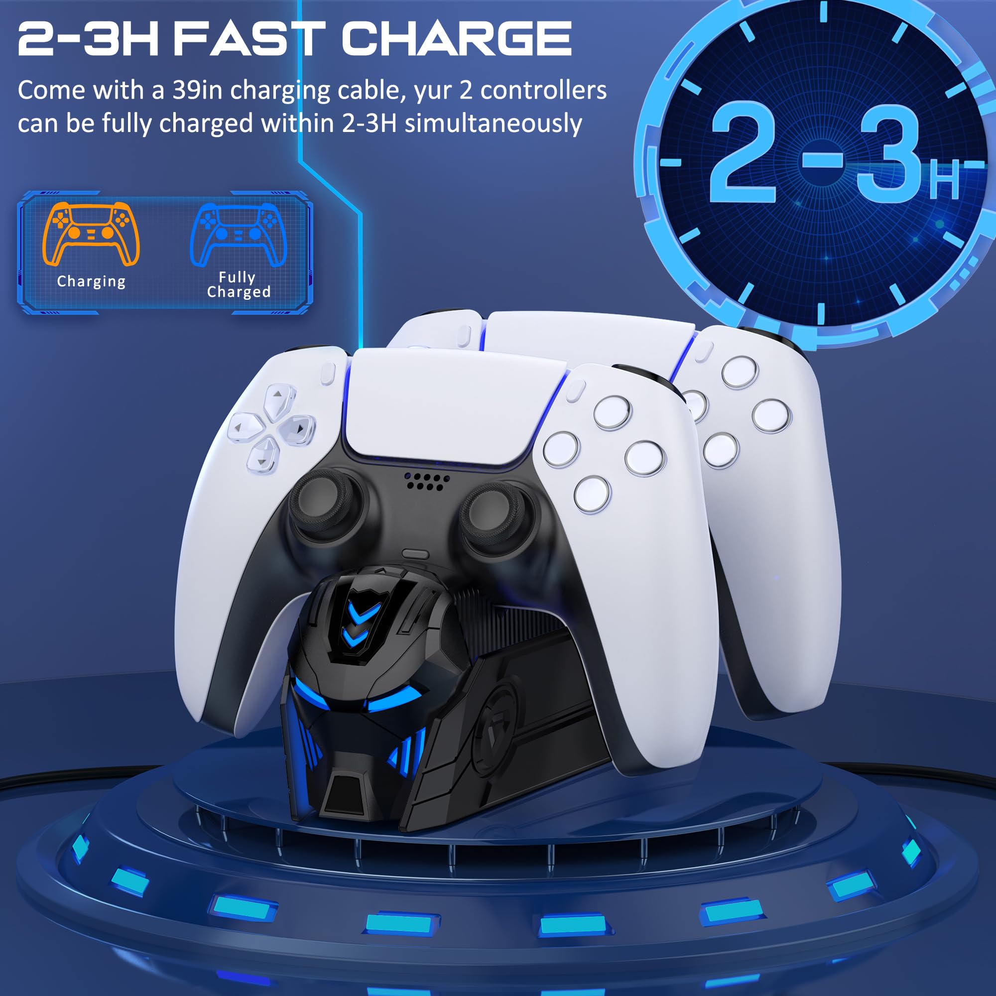PlayStation - gangee　dualsense コントローラー　スタンド DualSense ワイヤレスコントローラー専用充電スタンド ダブル