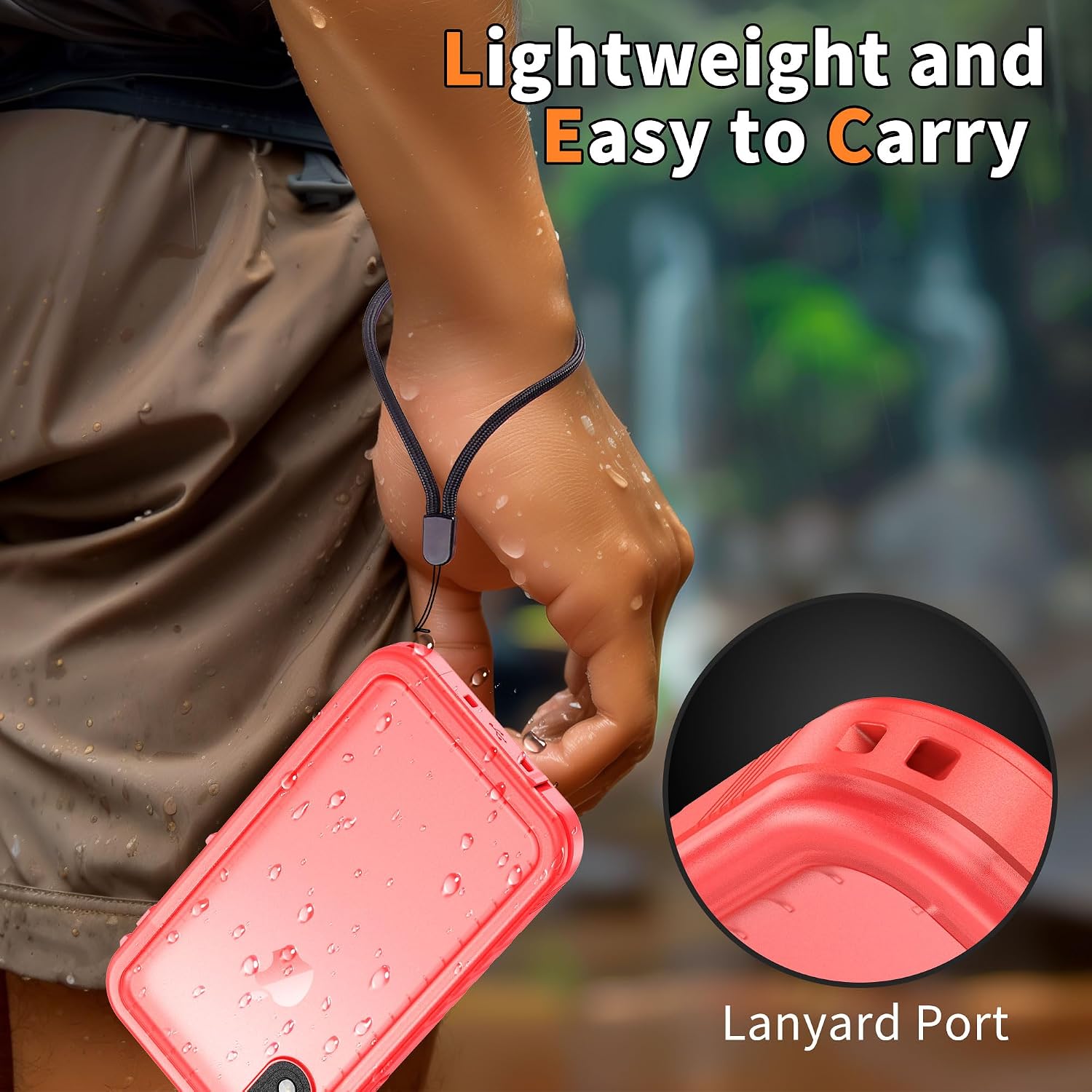 Cozycase TOP Military IP68 Waterproof Case for iPhone XR - Heavy Duty 360 Shockproof Full Body with Screen Camera Protector Double Water Dust Drop Proof Hard Rugged Tough Bumper Front Back Cover Pink