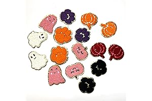 Halloween Pumpkin Ghost Skull Chenille Iron on Patches