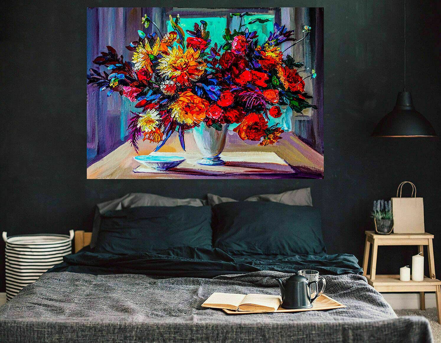 Magic Canvas Art Stampa Su Tela WTD B8051 - 100x75 Cm, Quadro Moderno Made In Germany, Stampa D'Arte Per Parete