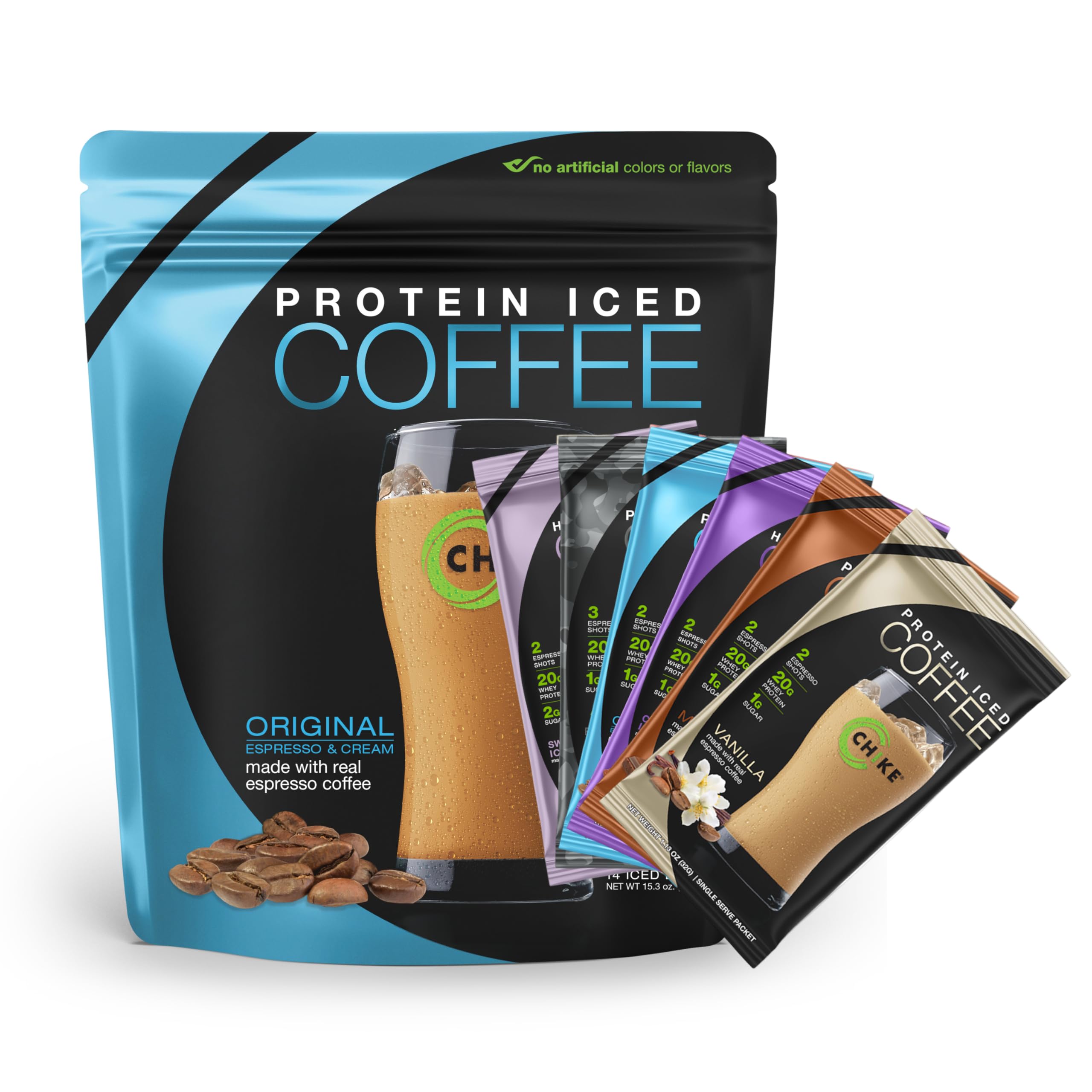 Amazon.com: Chike High Protein Iced Coffee Sampler Pack and