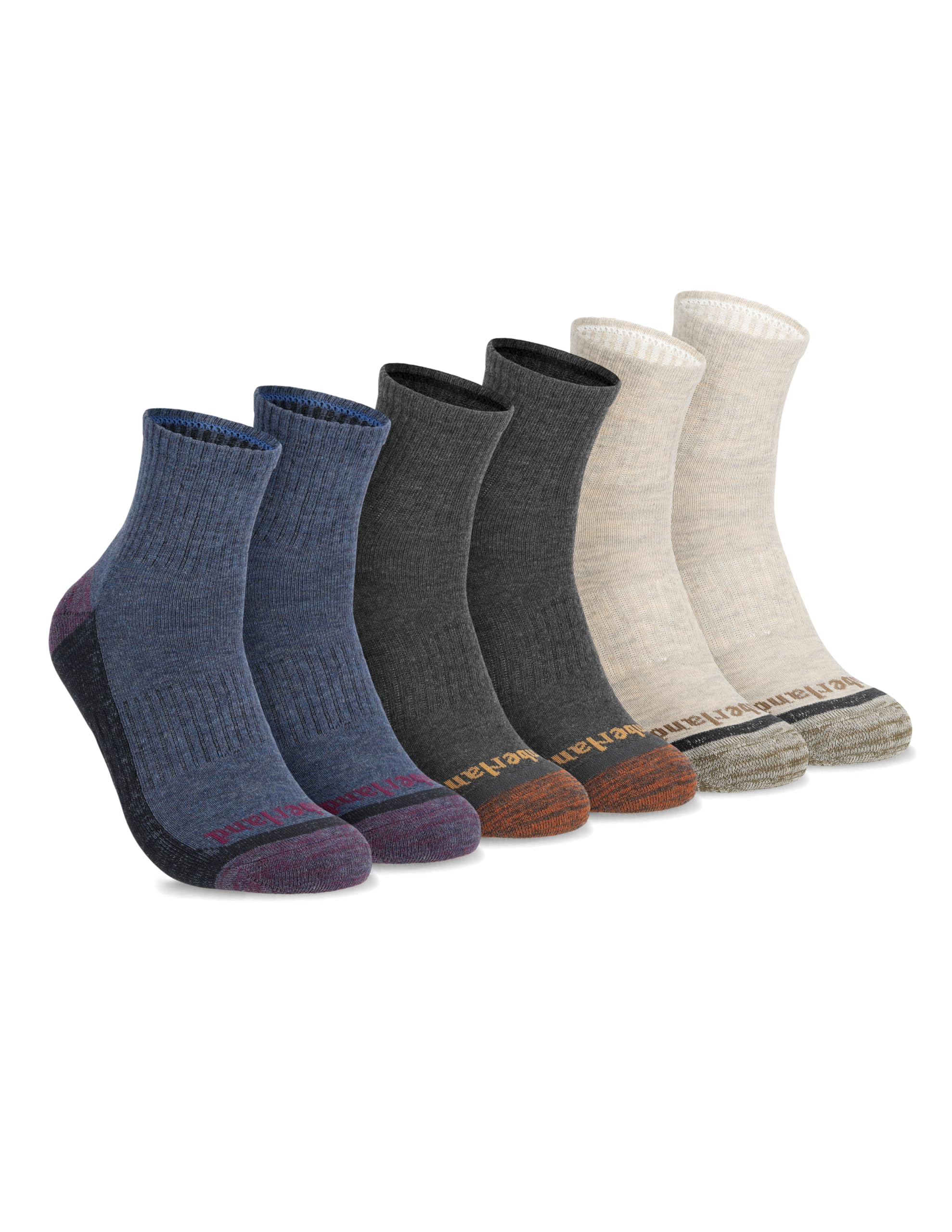 

                                                    Timberland Mens Socks, Comfort Quarter Socks, Arch