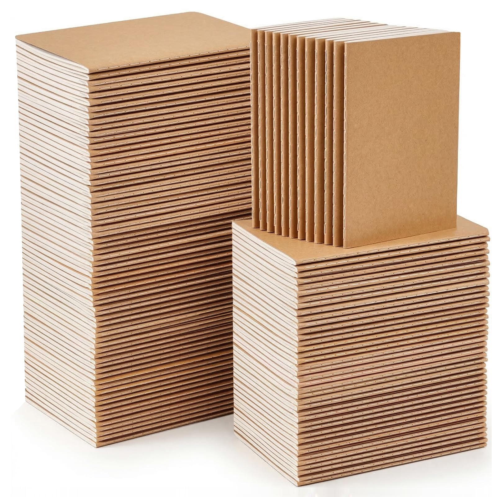 VEESUN 10er Pack Notizbücher Blanko Seiten/Liniert Seiten A5 Notizblock