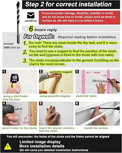 Miniatura 5 de Estante de secado de ropa plegable, montado en la pared, estante de secado que ahorra espacio, 31.5 pulgadas de ancho, 13.2 pies lineales, 5