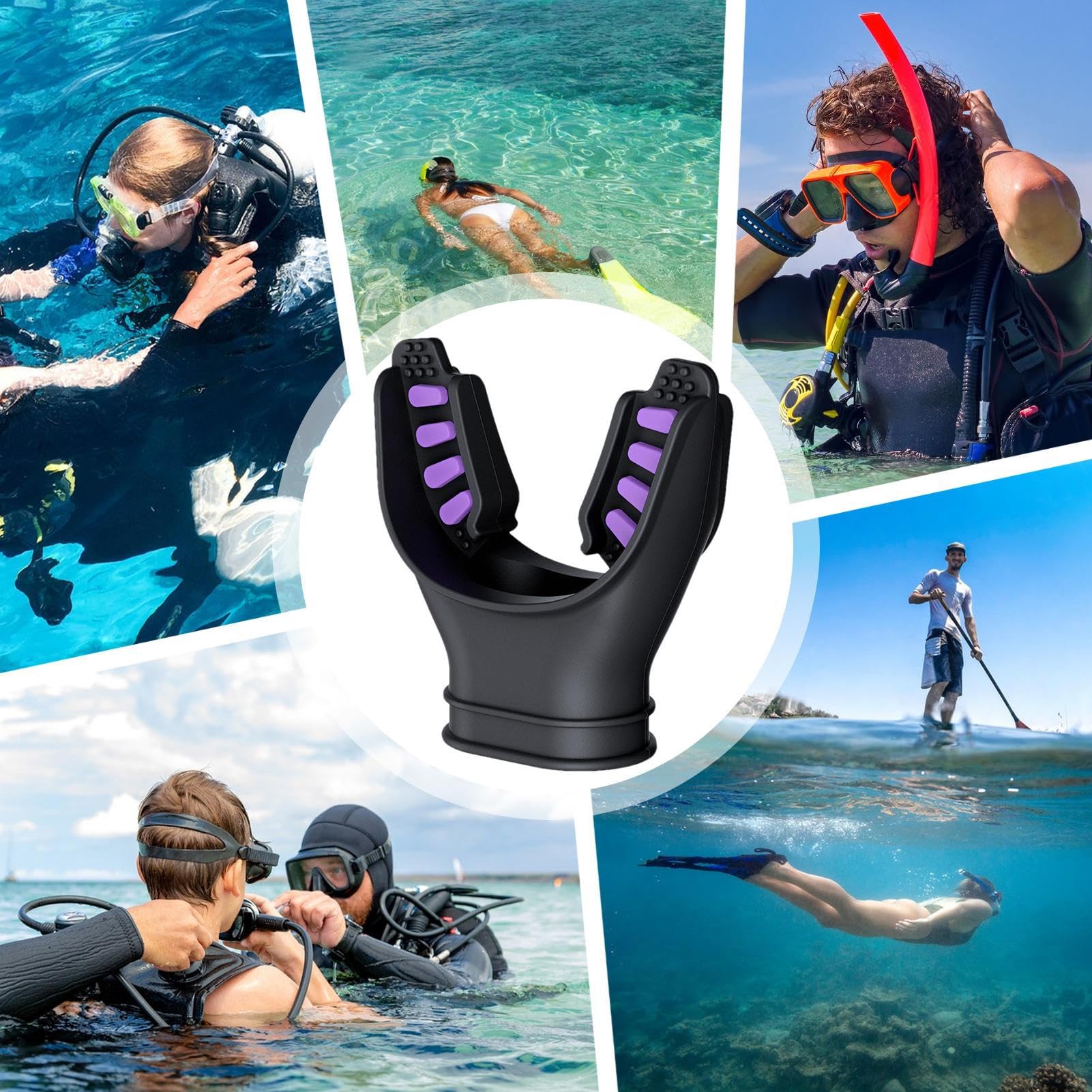 Bocchino per Erogatore Immersione, bocchino per boccaglio in silicone | bocchino ergonomico per snorkeling Accessori per immersioni | Macchina nu standard sostituibile resistente all'usura