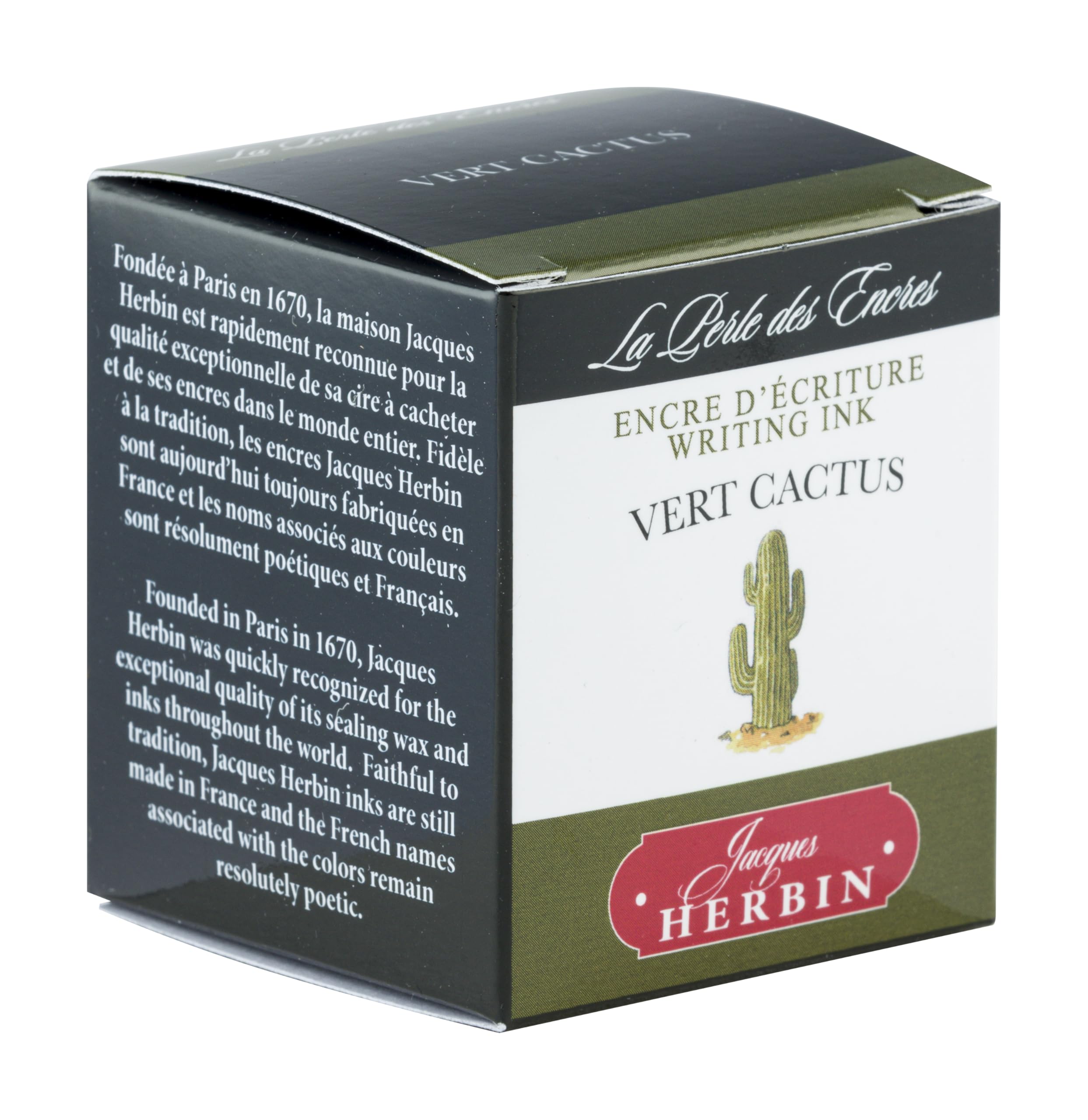Jacques Herbin Vert Métropolitain - 30ml Bottled Fountain Pen Ink - The