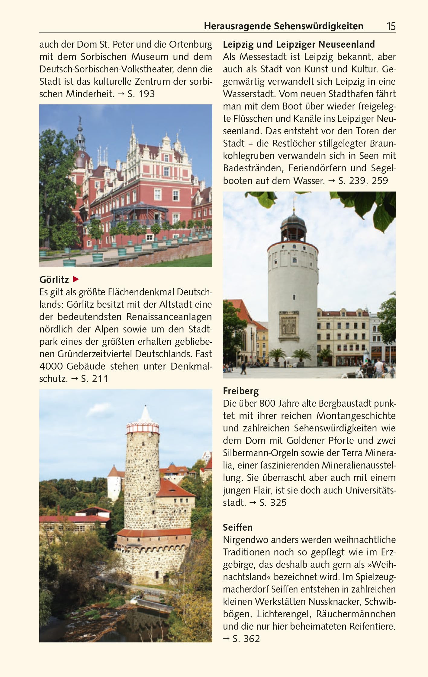 TRESCHER Reiseführer Sachsen: Mit Dresden, Leipzig, Erzgebirge und Sächsischer Schweiz