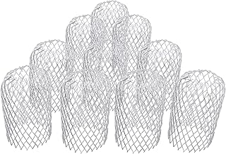 HYDDNice 10PCS Gutter Guard 3inch Aluminum Filter Strainer Downspout Protection, Expandable Gutter Downspout Guard for Preventing Blockage from Debris and Leaves