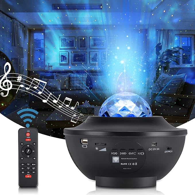Galaxy Star Projector-Night Sky Projector with Remote Control,3 in 1