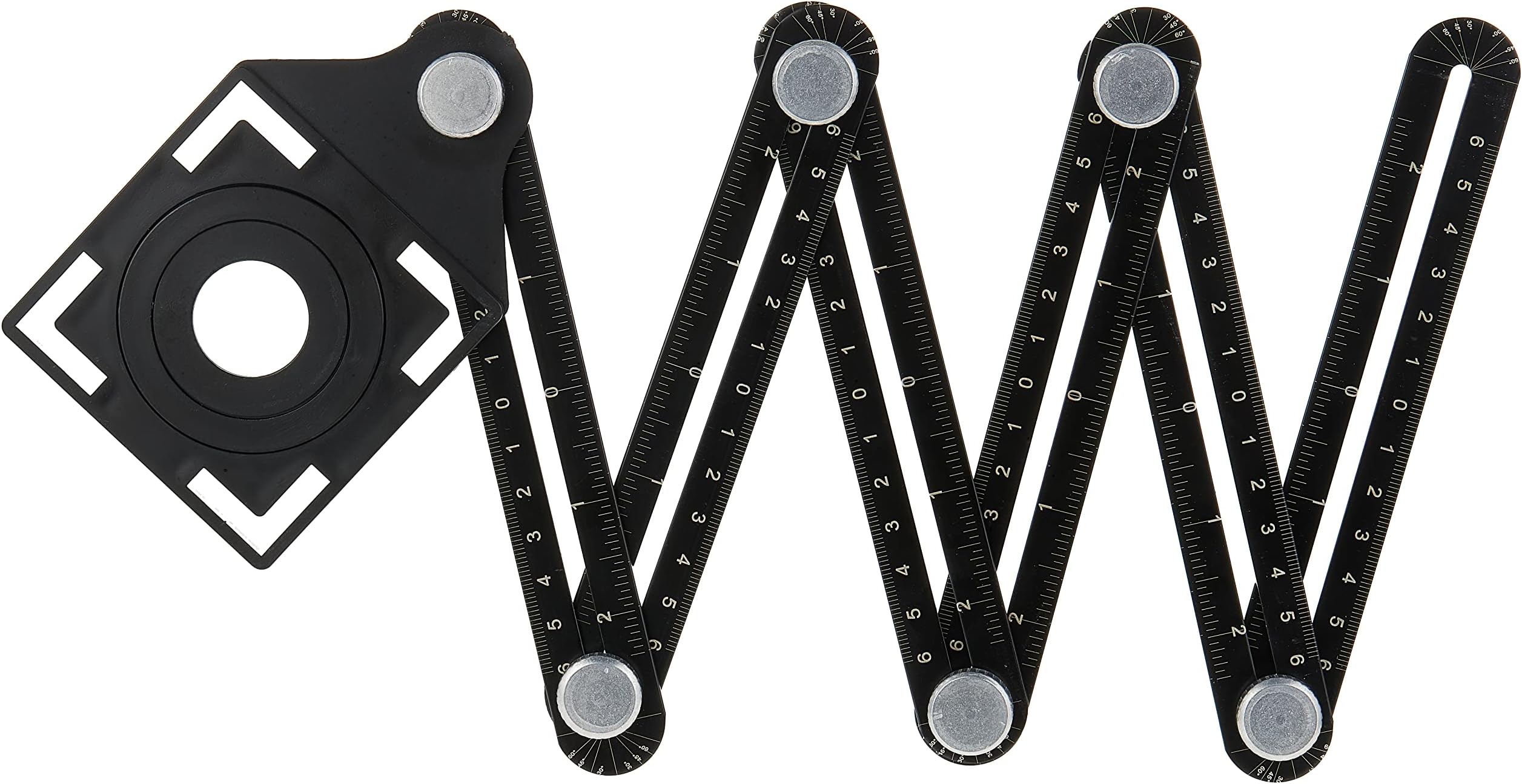 Six-Sided Aluminum Alloy Angle Measuring Tool - Universal Opening Locator-Universal Angularizer Ruler Full Metal Multi Tool-Upgraded