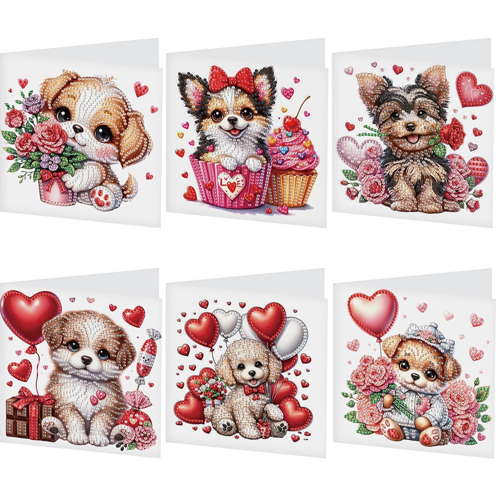 KOBONA 6Pcs Diamond Painting Greeting Card Holy Mother & Jesus DIY Diamond Painting Card Rhinestone Painting Card Kit for Holiday Party Favors (HKA023)