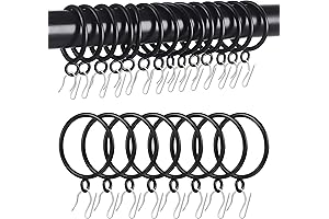 44 Pack Curtain Rings with Eyelets (set of 22 pairs)