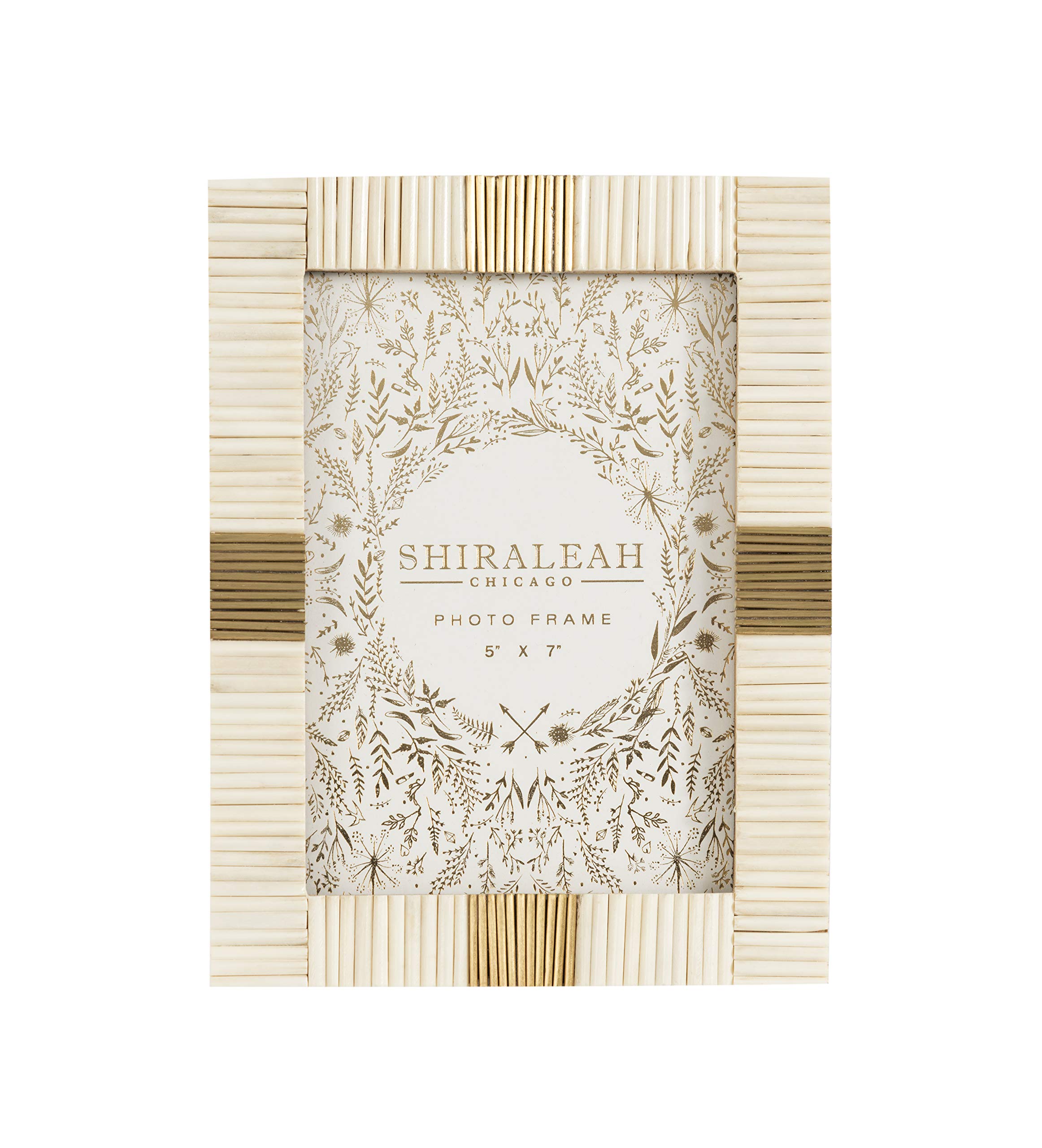 Shiraleah Ivory Mansour Faceted 5X7 Picture Frame