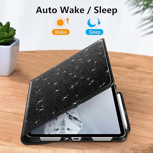 Vista 95 de Fintie Funda giratoria para iPad (A16) de 11ª generación de 11 pulgadas (2025), iPad de 10.9 pulgadas (2022) – [Soporte para lápiz integrado] Funda