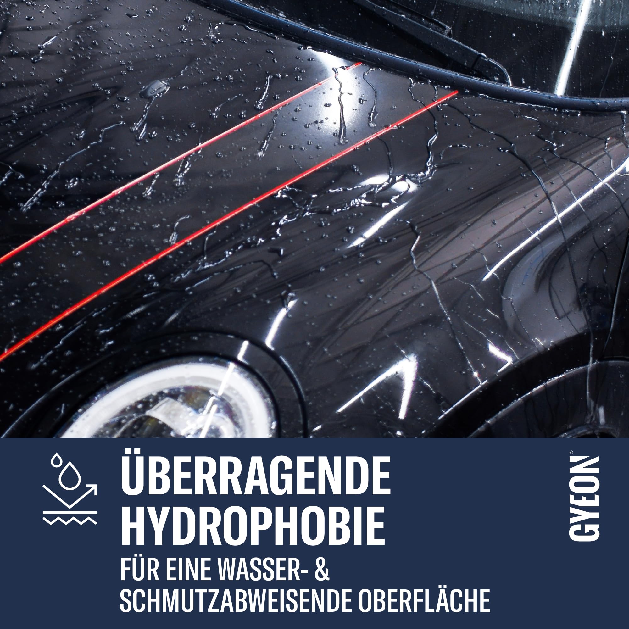 GYEON Q² Mohs EVO + Q²M Cure Detailer - Auto Keramikversiegelung - langanhaltender Tiefenglanz, mit starker hydrophober Beschichtung, bis zu 48 Monate (30 ml + 100 ml)