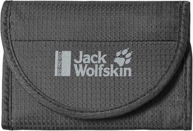 Jack Wolfskin Uniseks Rfid Portfel, Szary, Rozmiar uniwersalny