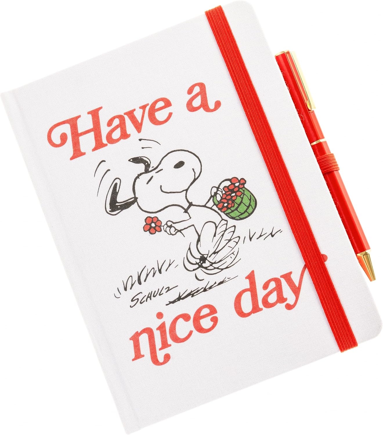 Graphique Peanuts Lined Journal Plus Pen, Hardcover Diary Notebook for Writing, 160 Pages, 6” x 8”