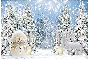 7x5FT Winter Snowman Backdrops for Photography