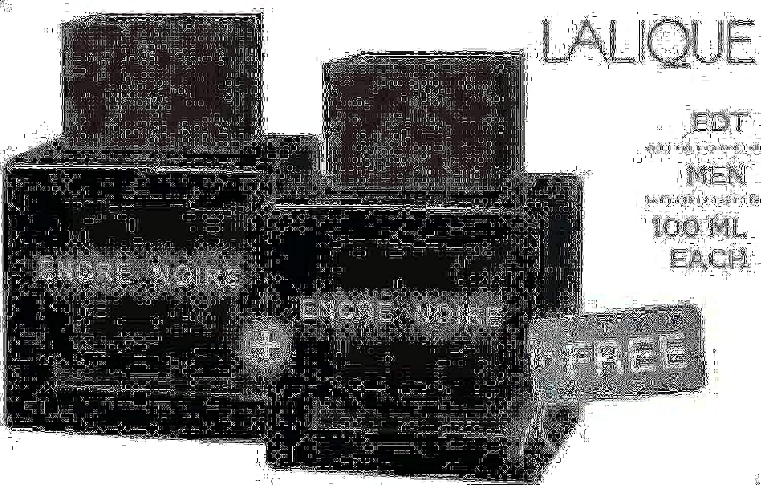 Lalique Set of 2 Encre Noire Eau de Toilette for Men 100 ml
