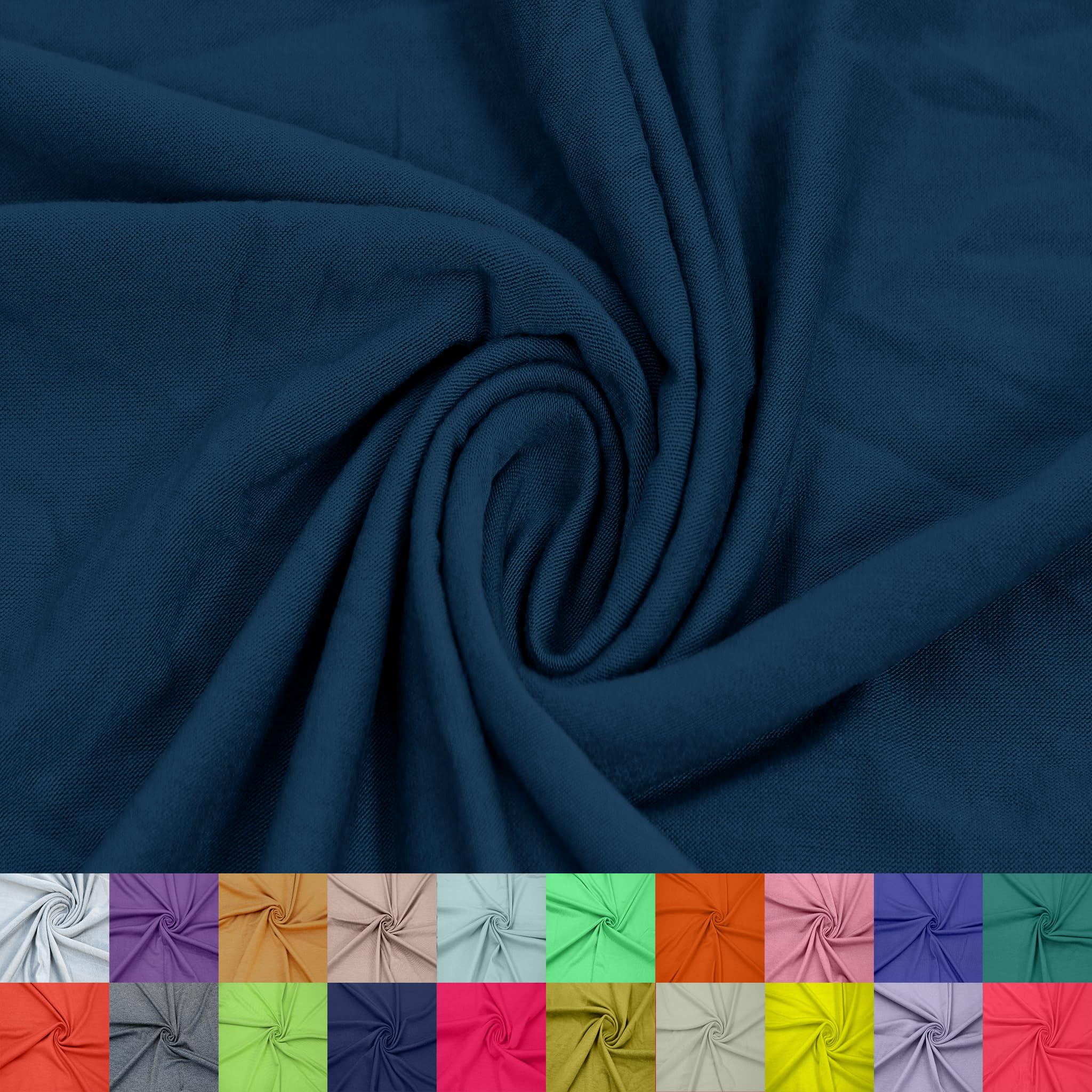 60" Wide Rayon Spandex Jersey Knit Fabric by The Yard - 4-Way Stretch, 200GSM, Medium Weight -Soft & Breathable - Apparel, Accessories, Maternity & Decorations — view 71
