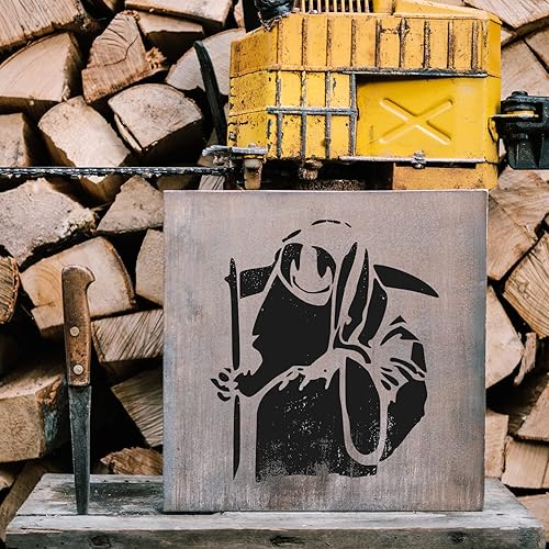 Miniatura 3 de Plantilla de Death Banksy - Graffiti de Banksy, impresiones de Banksy, plantilla de muerte, arte de graffiti, arte de pared de Banksy