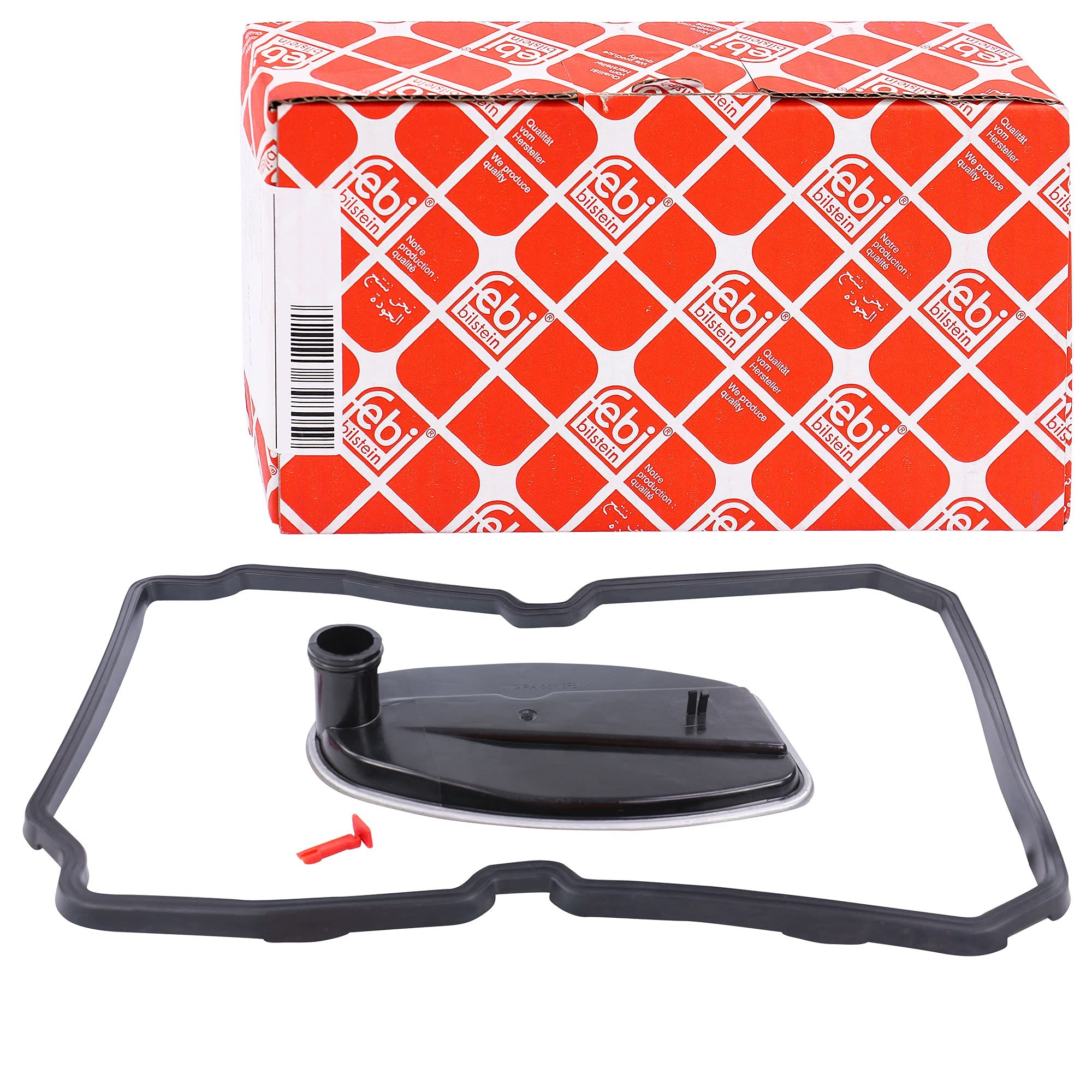 febi bilstein 10098 Transmission Oil Filter Set for automatic transmission, with sump pan gasket, pack of one