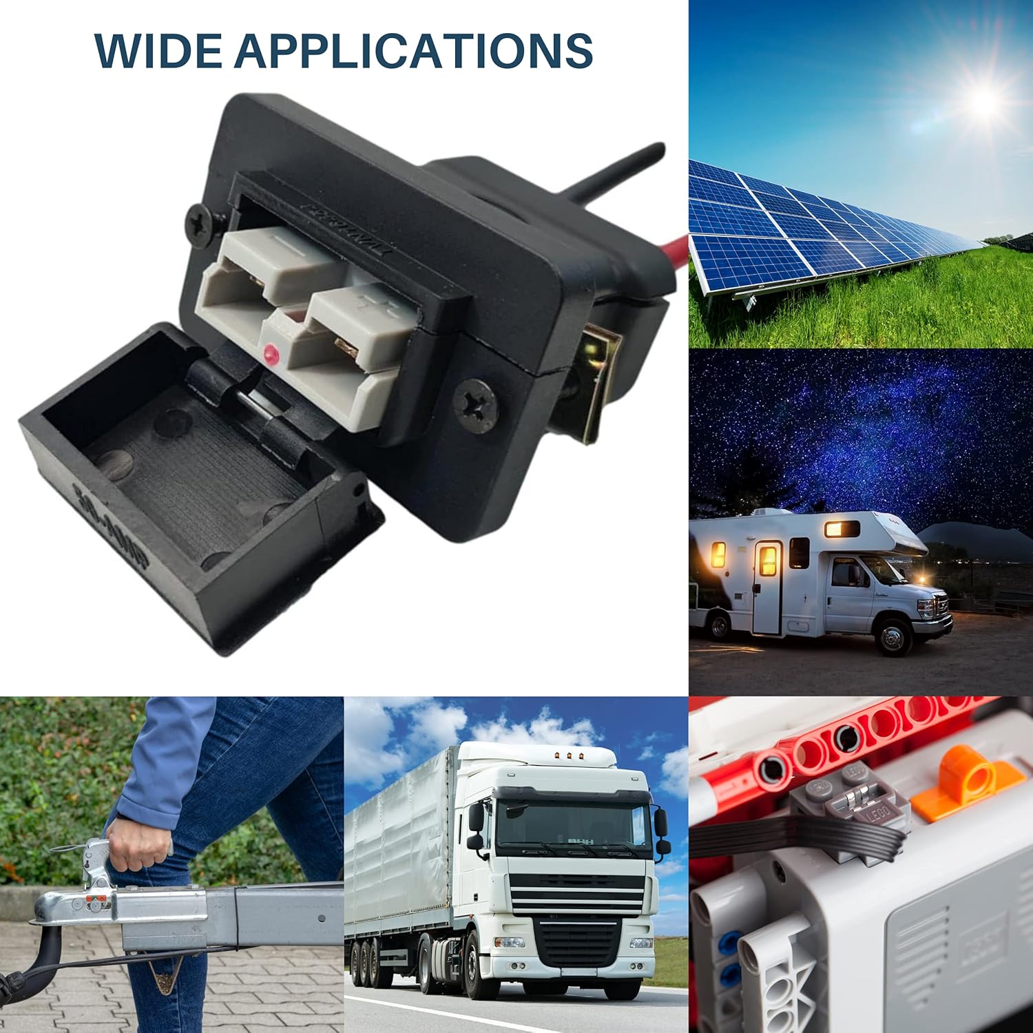 Buy Trailer Vision 50 Amp Anderson Connector Flush Mount Assembly 50A