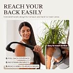 2-in-1 Pistolet de massage pour relaxant musculaire arrière avec poignée étendue, atteindre des zones difficiles à récurer, tissu profond 10mm, 5 Vitesses, sans fil léger, pour gymnastique & Récupération de la maison - Strivor