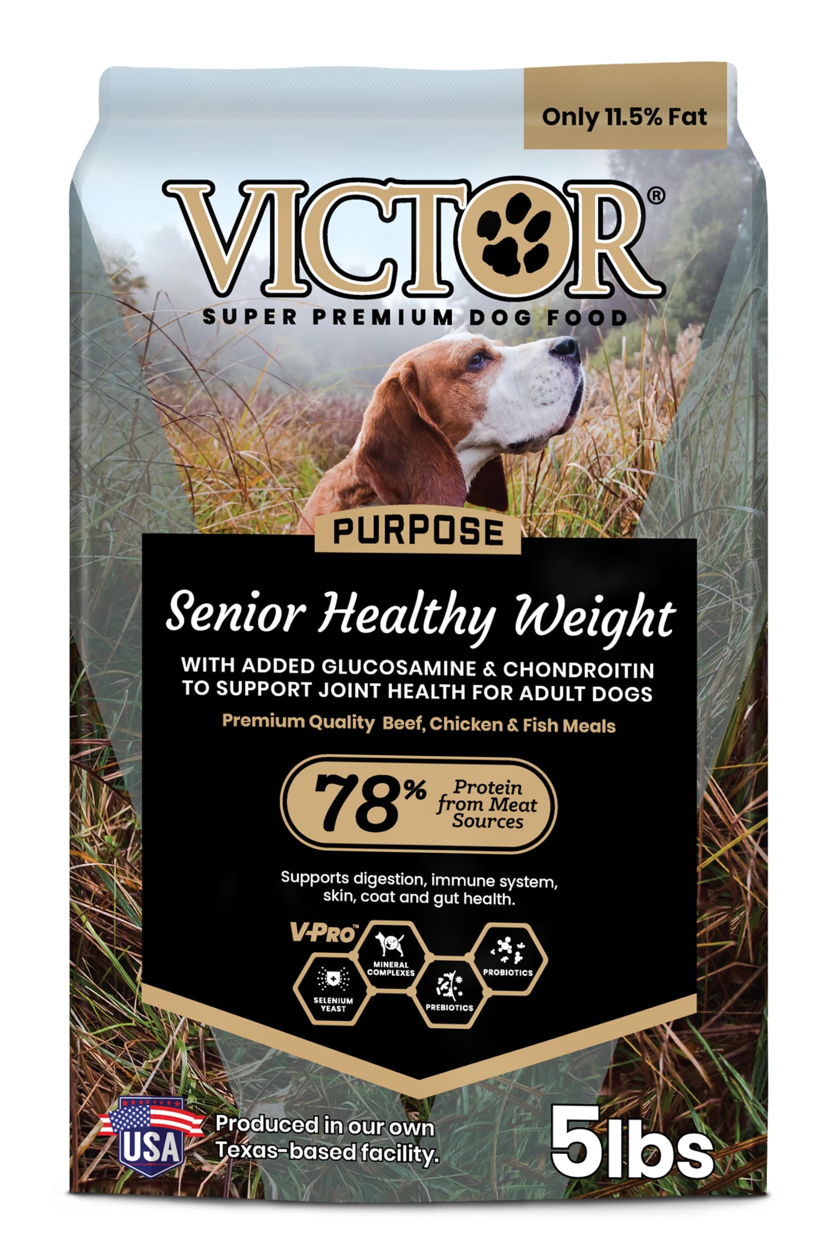 VICTOR Purpose - Senior Healthy Weight Management Dry Dog Food, 5 lb