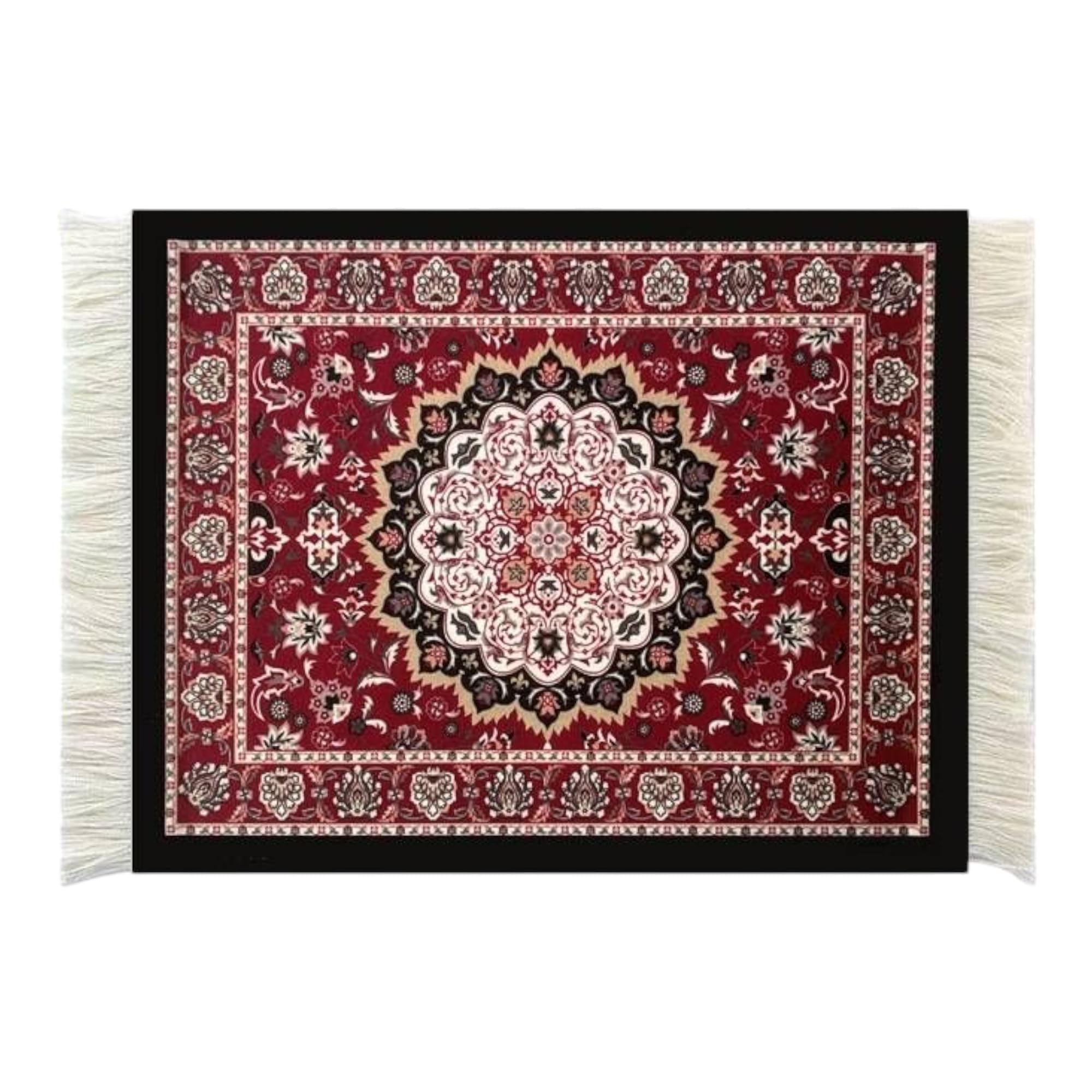 ROYAL NEEDS Mouse Pads for Wireless Mouse,Oriental Persian Carpet Mouse Mat Computer Mousepad for Table Decor (Multicolor) (Black)